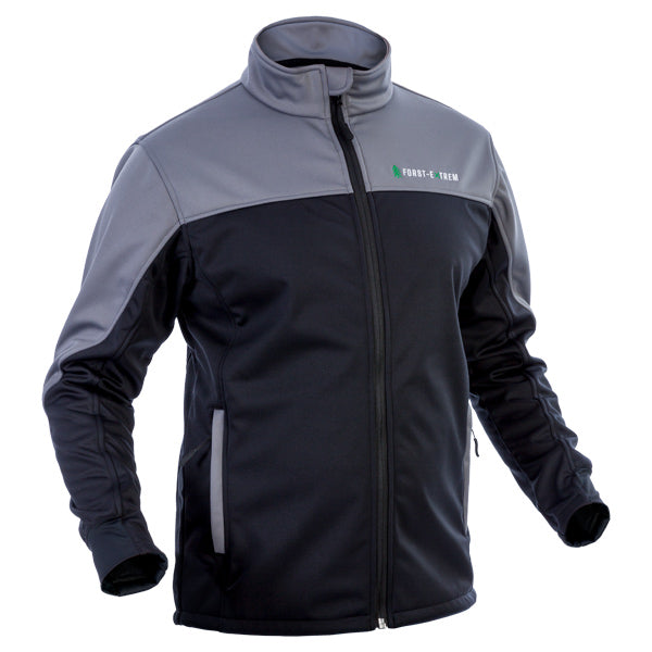 Forstjacke Softshelljacke grau