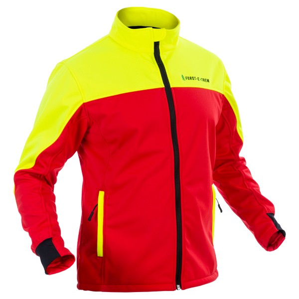Forstjacke Softshelljacke gelb