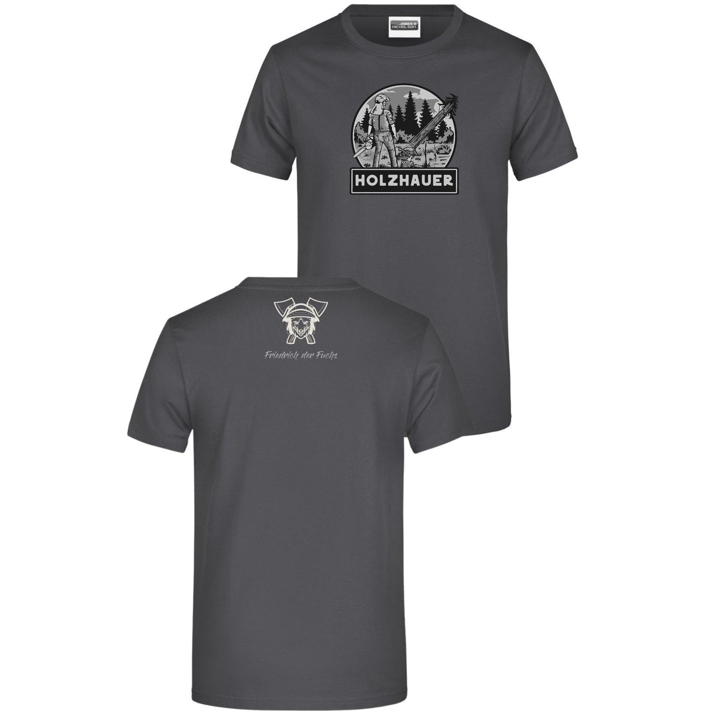 Neu Holzhauer (Logo in Grau) Friedrich der Fuchs