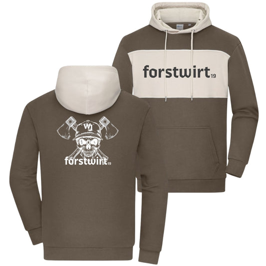 Forstwirt 19 Hoodie zweifarbig